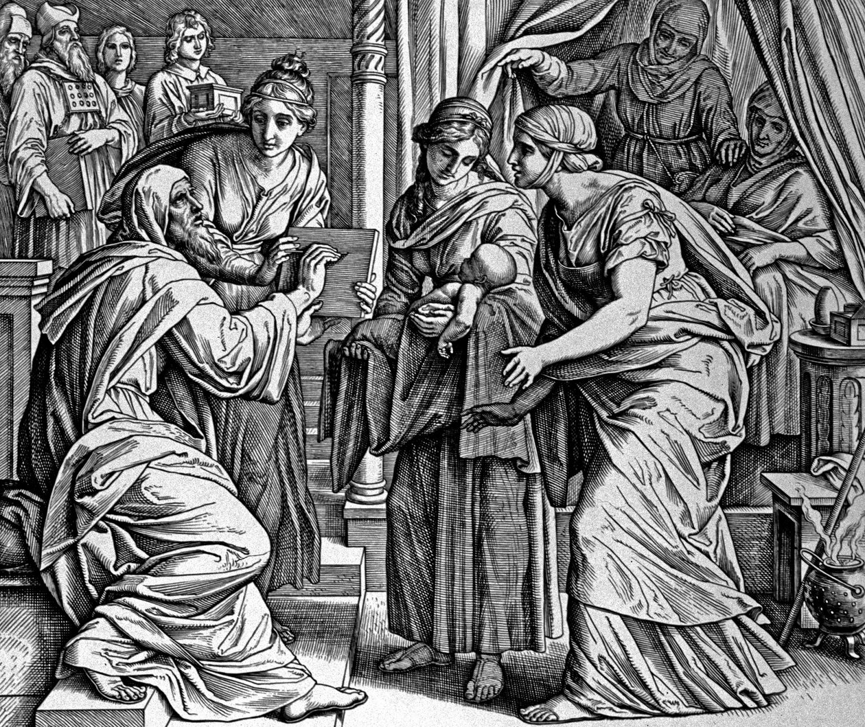 Fødselen til døperen Johannes av Julius Schnorr von Carolsfeld