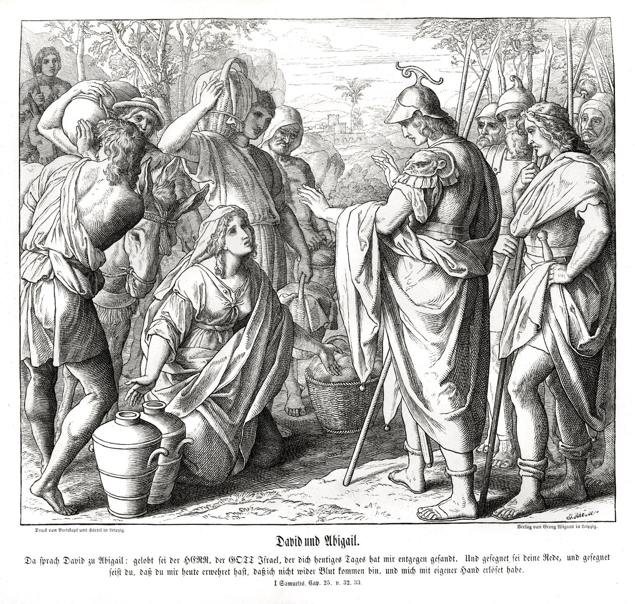 David og Abigail av Julius Schnorr von Carolsfeld