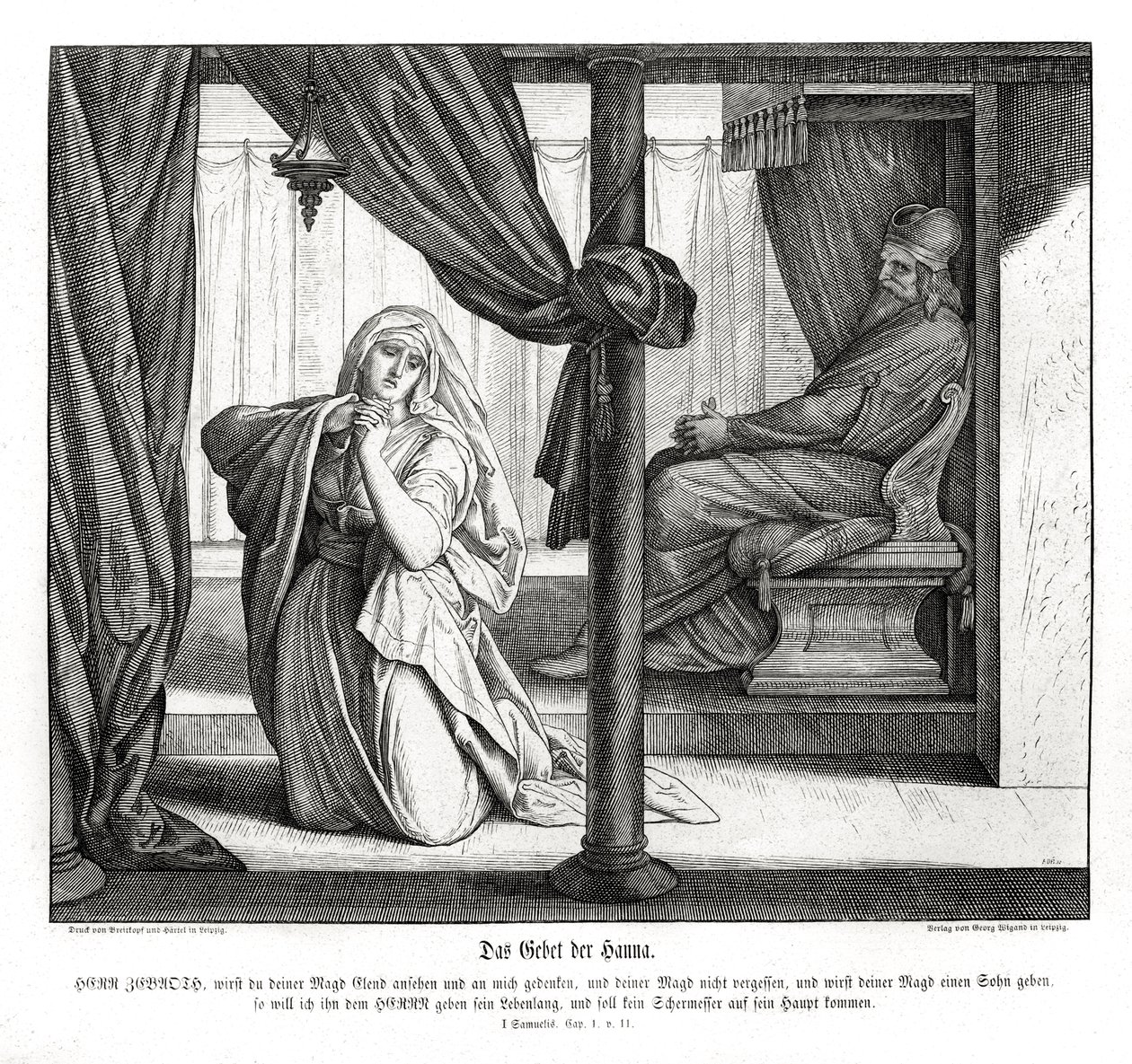 Hannas bønn av Julius Schnorr von Carolsfeld