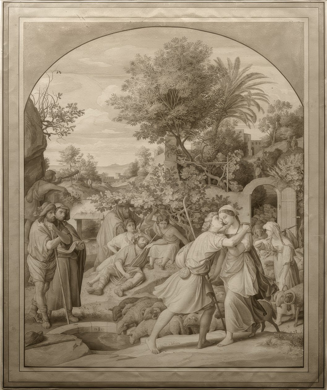 Jakob og Rakel ved brønnen av Julius Schnorr von Carolsfeld