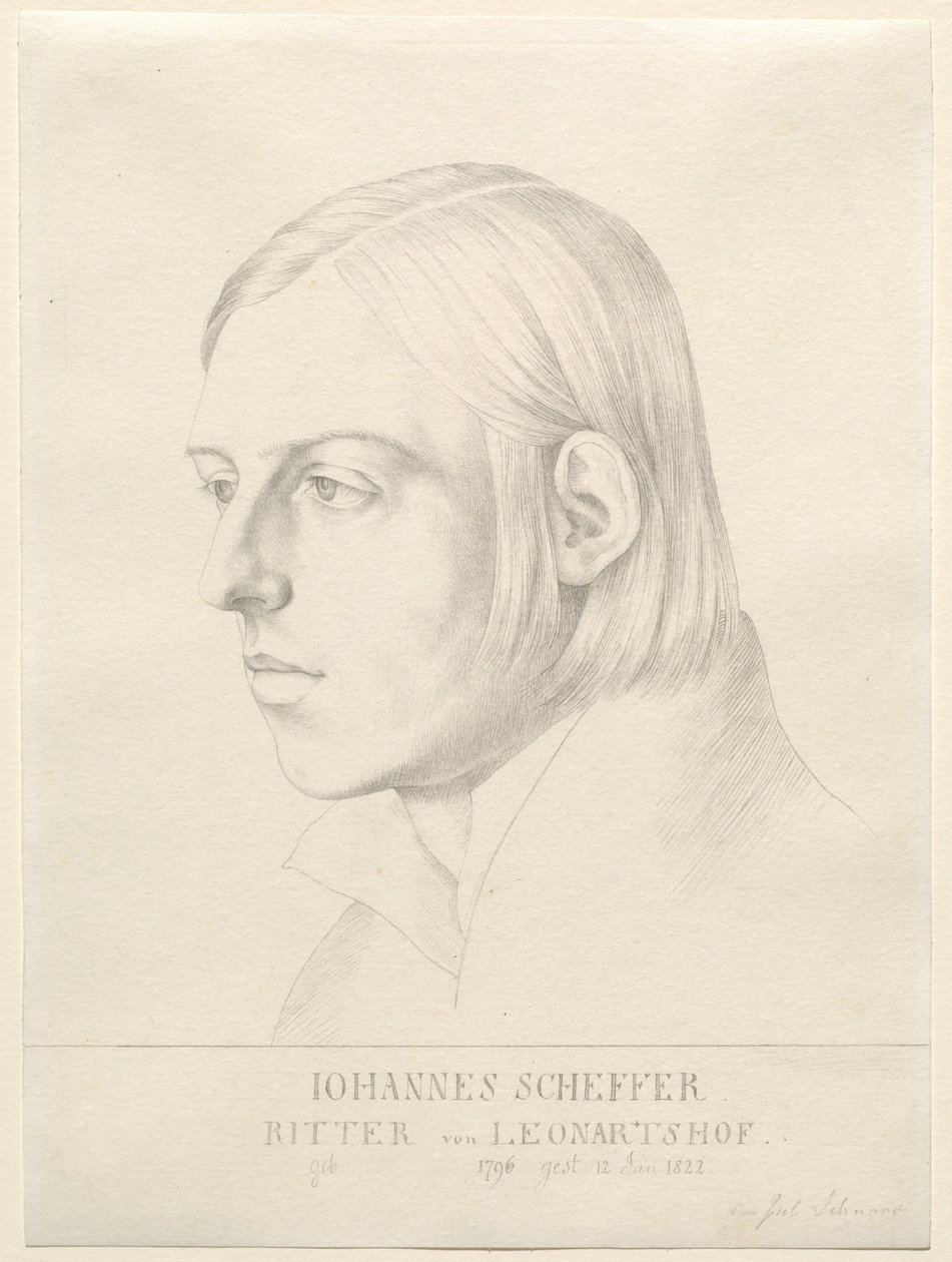Johann Evangelist Scheffer von Leonhardshoff av Julius Schnorr von Carolsfeld