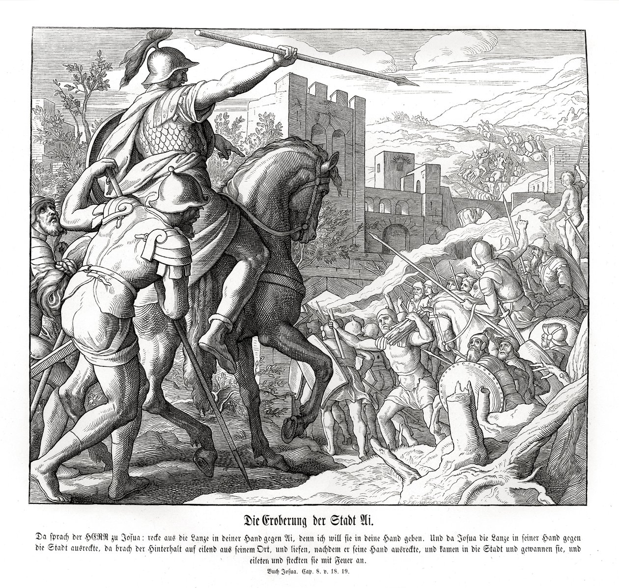 Joshua tar byen Ai, Joshua av Julius Schnorr von Carolsfeld