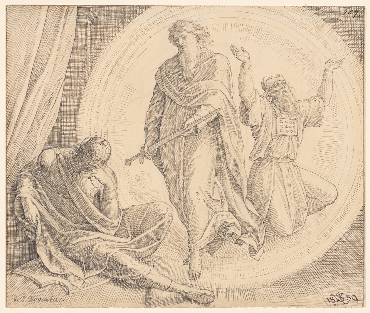 Judas Makkabeus ser et syn av Julius Schnorr von Carolsfeld