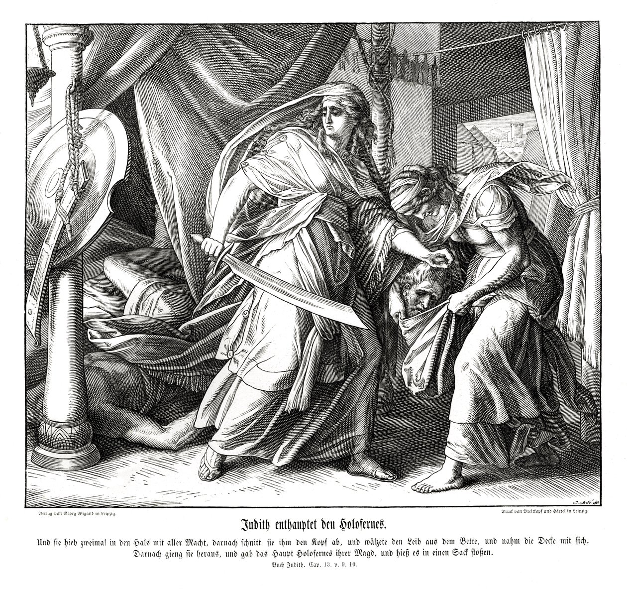 Judith halshugger Holofernes, Judiths bok av Julius Schnorr von Carolsfeld