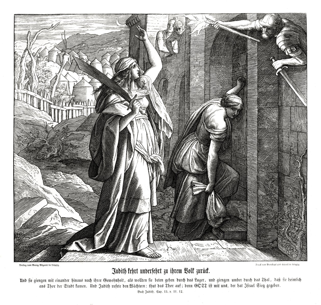 Judith vender tilbake til folket sitt, Judiths bok av Julius Schnorr von Carolsfeld
