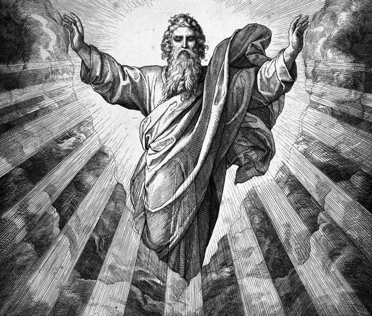 La det bli lys. Gud og skapelsen av Julius Schnorr von Carolsfeld