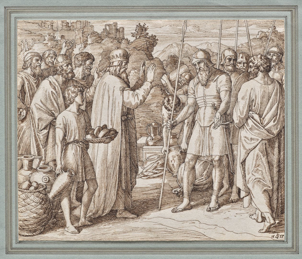 Melkisedek velsigner Abraham av Julius Schnorr von Carolsfeld