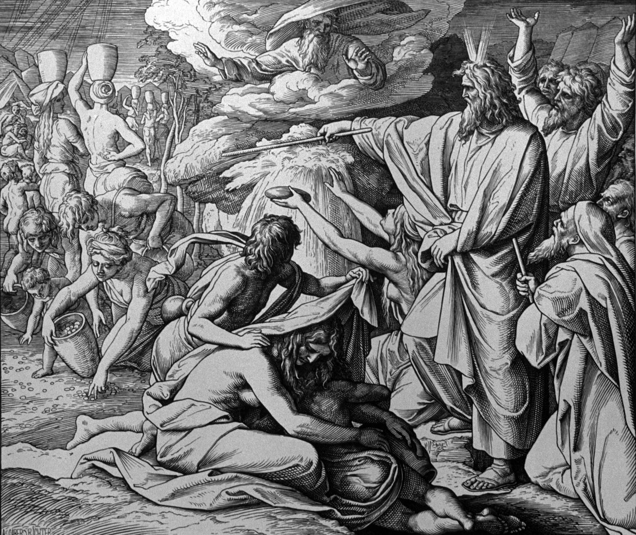 Mirakel av Moses av Julius Schnorr von Carolsfeld