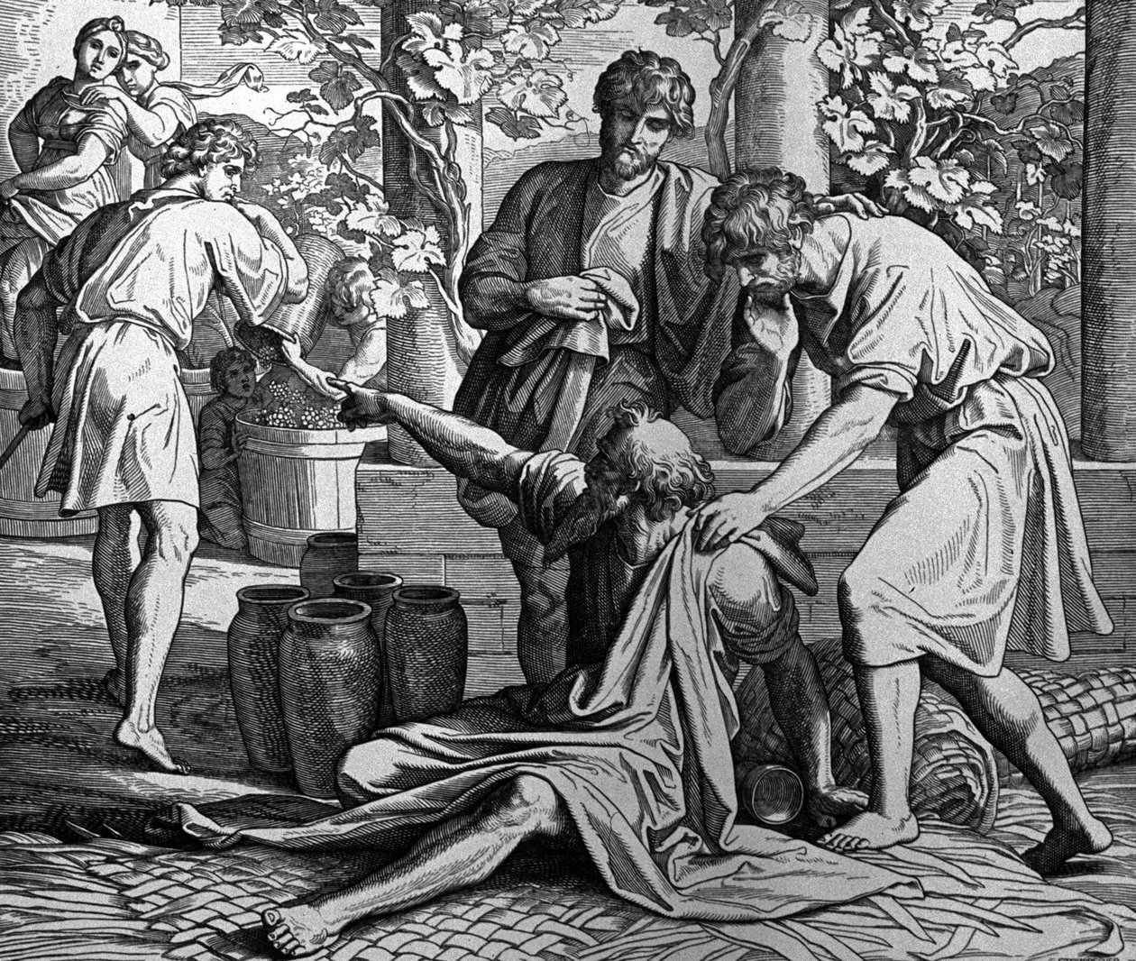 Noe History av Julius Schnorr von Carolsfeld