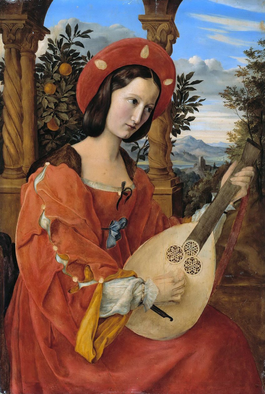 Portrett av Clara Bianca von Quandt, 1820. av Julius Schnorr von Carolsfeld