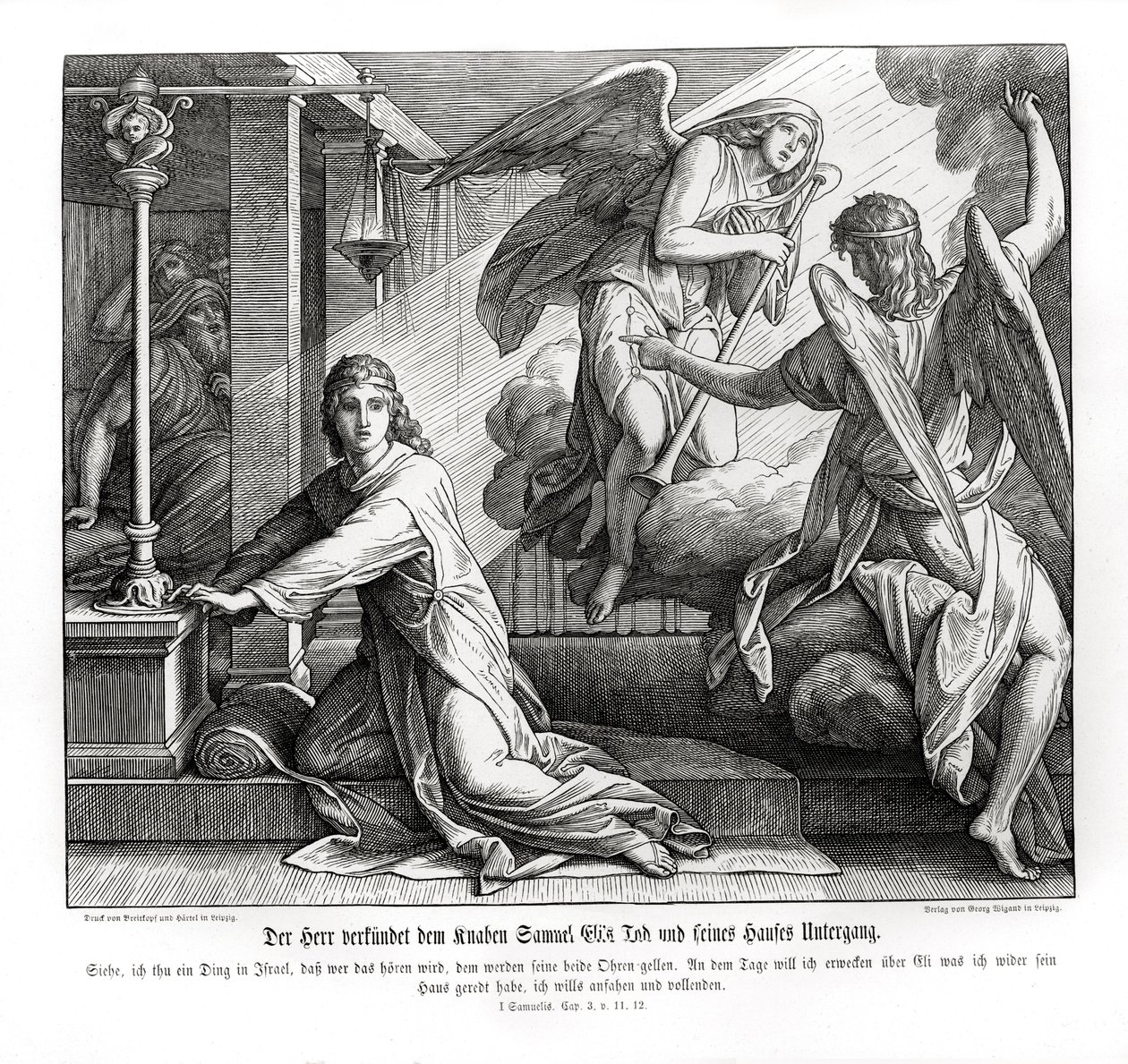 Samuel receives the prophecy of Eli