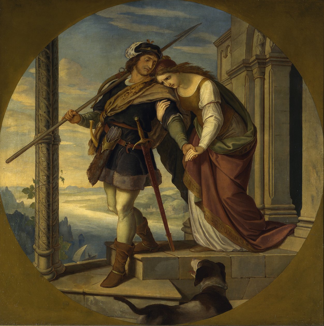 Siegfrieds avskjed med Kriemhild av Julius Schnorr von Carolsfeld