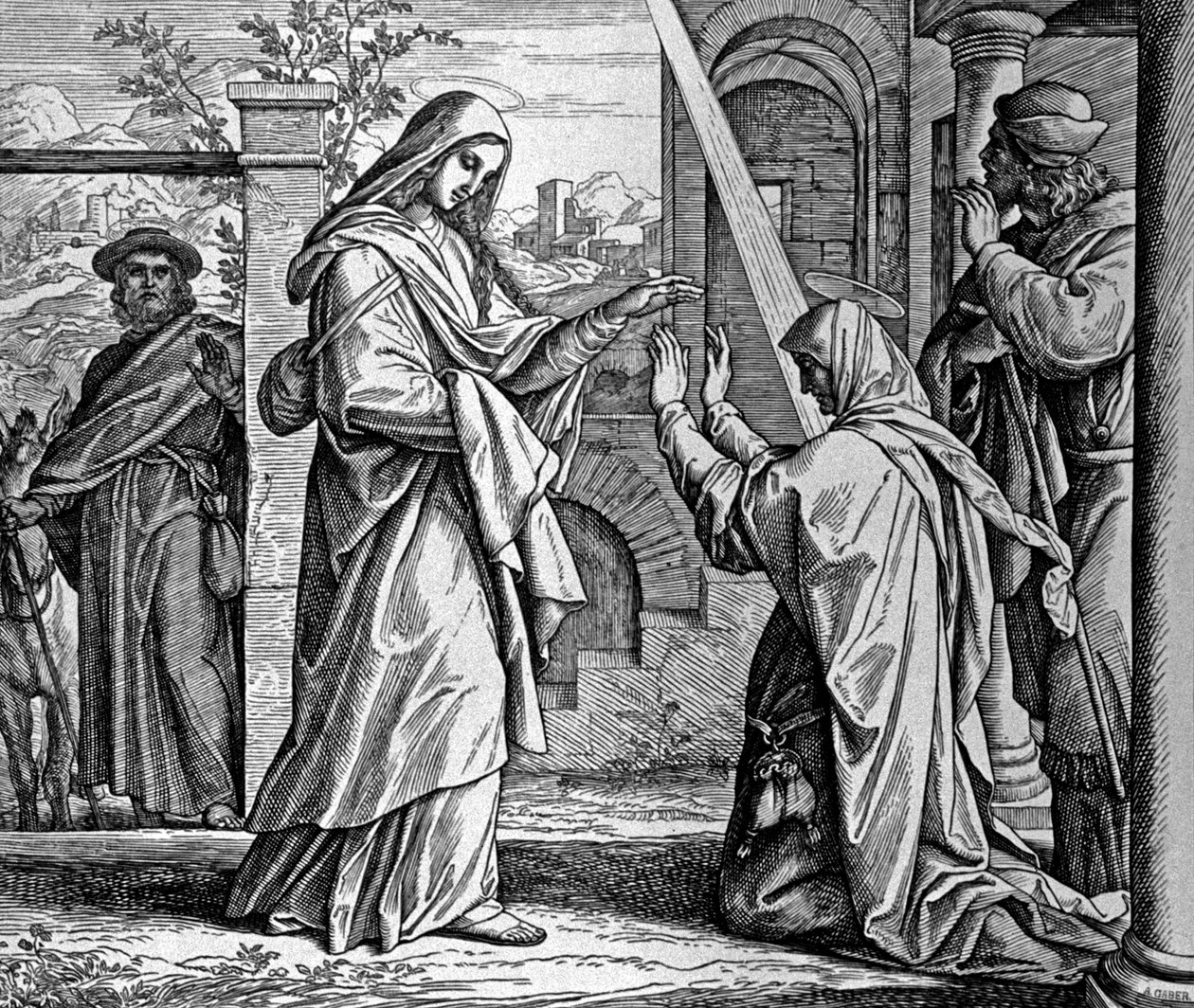 Besøk av Maria av Julius Schnorr von Carolsfeld