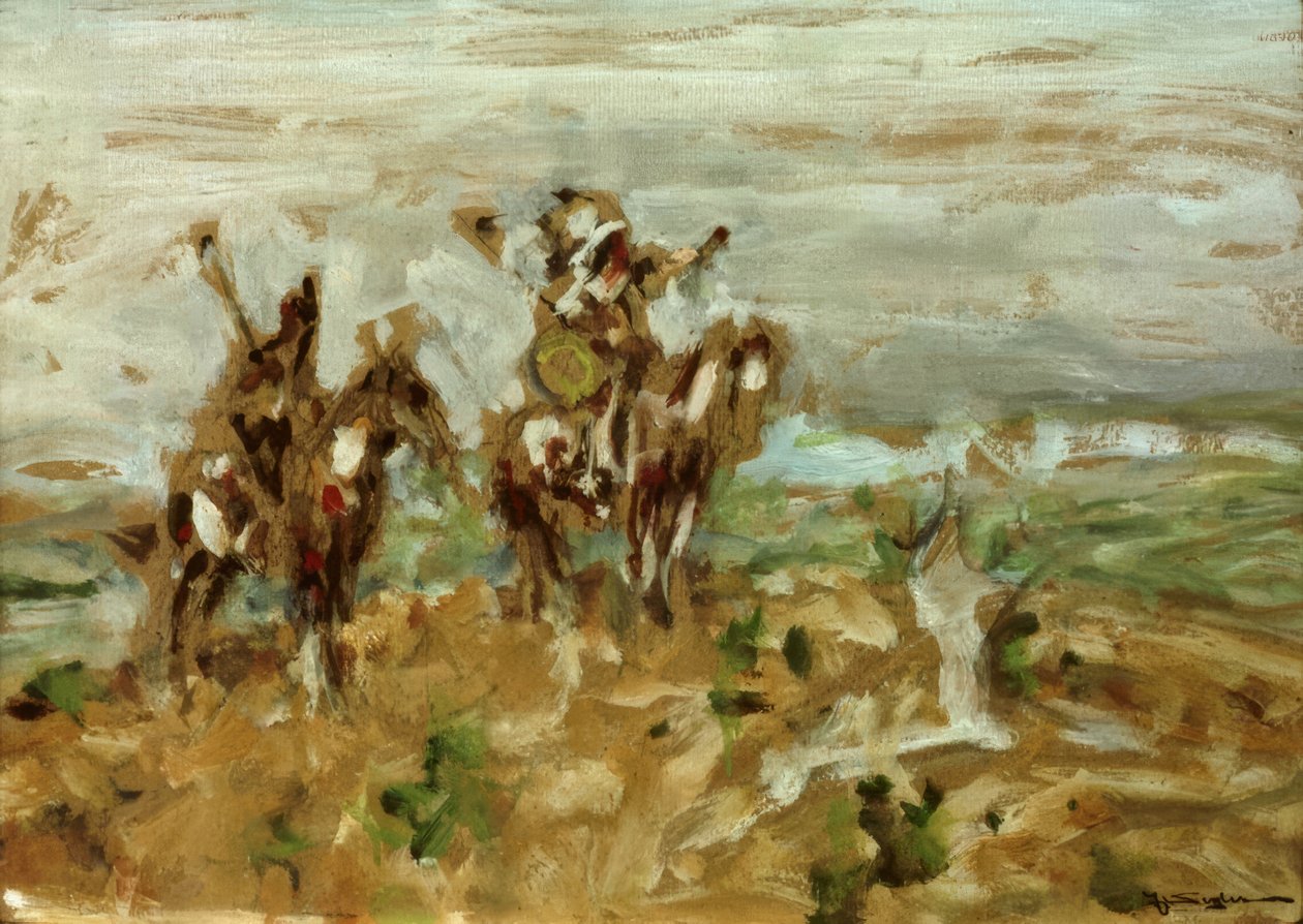 Speidere av Blackfoot-indianerne av Julius Seyler