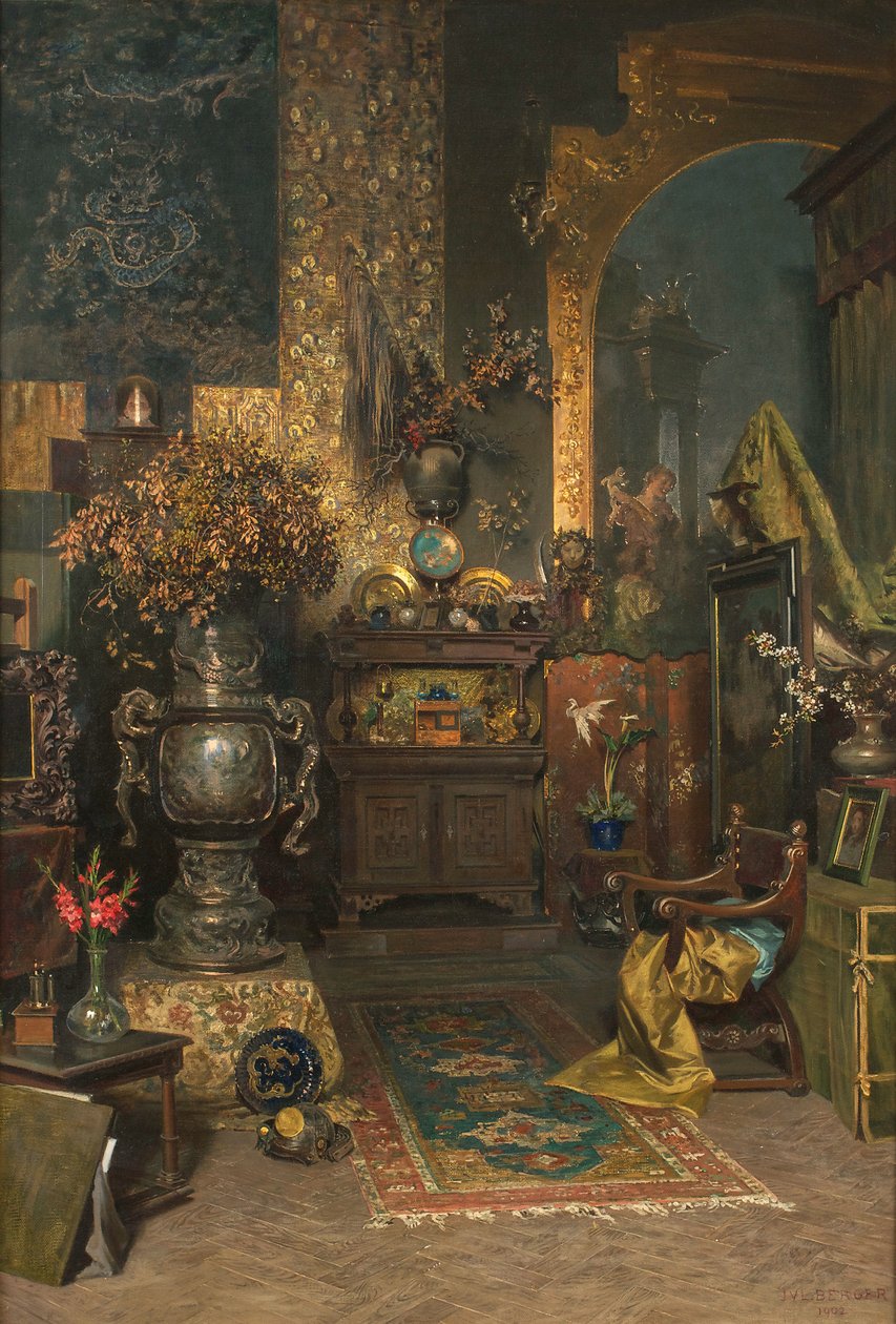 Studio interiør av Julius Victor Berger