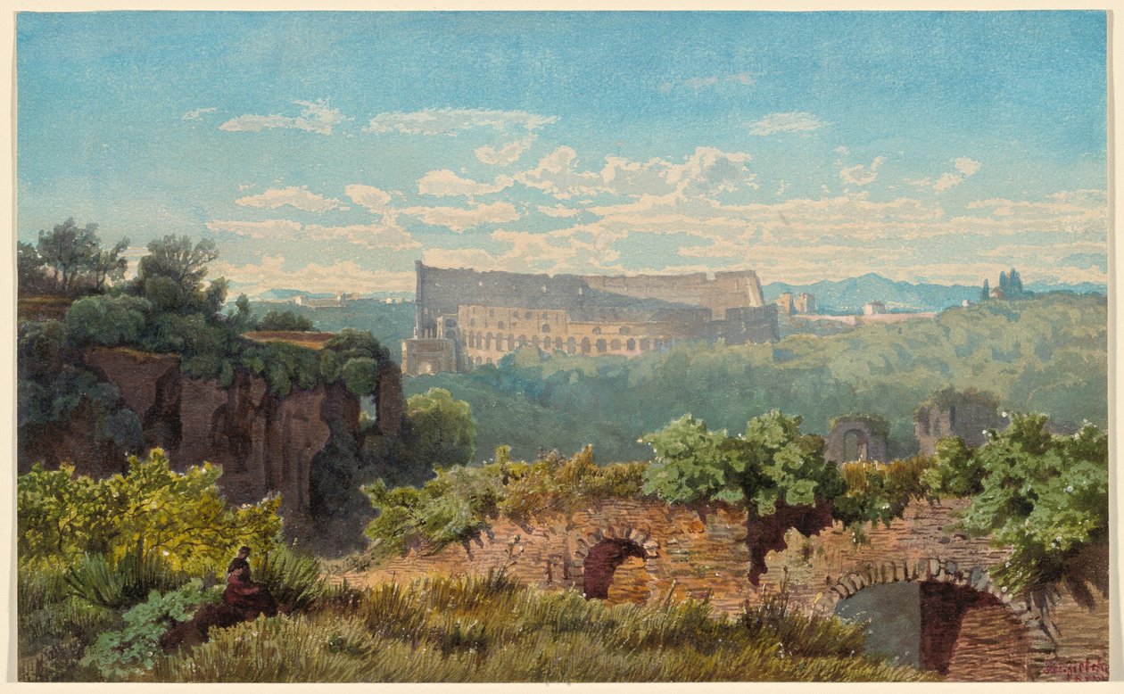 Colosseum sett fra Palatinerhøyden av Julius Zielke