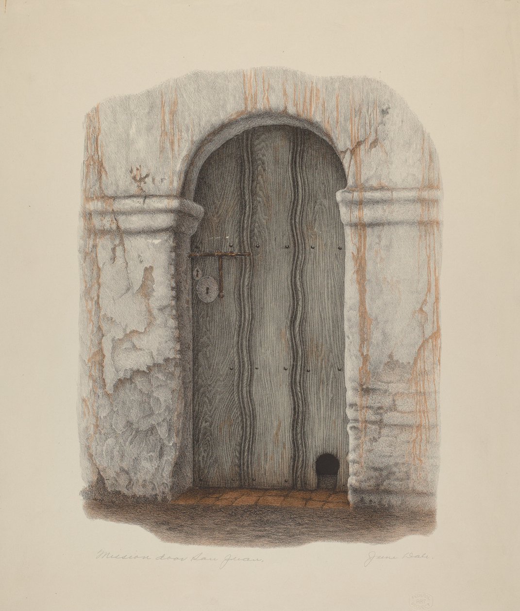 Mission Door San Juan av June Dale