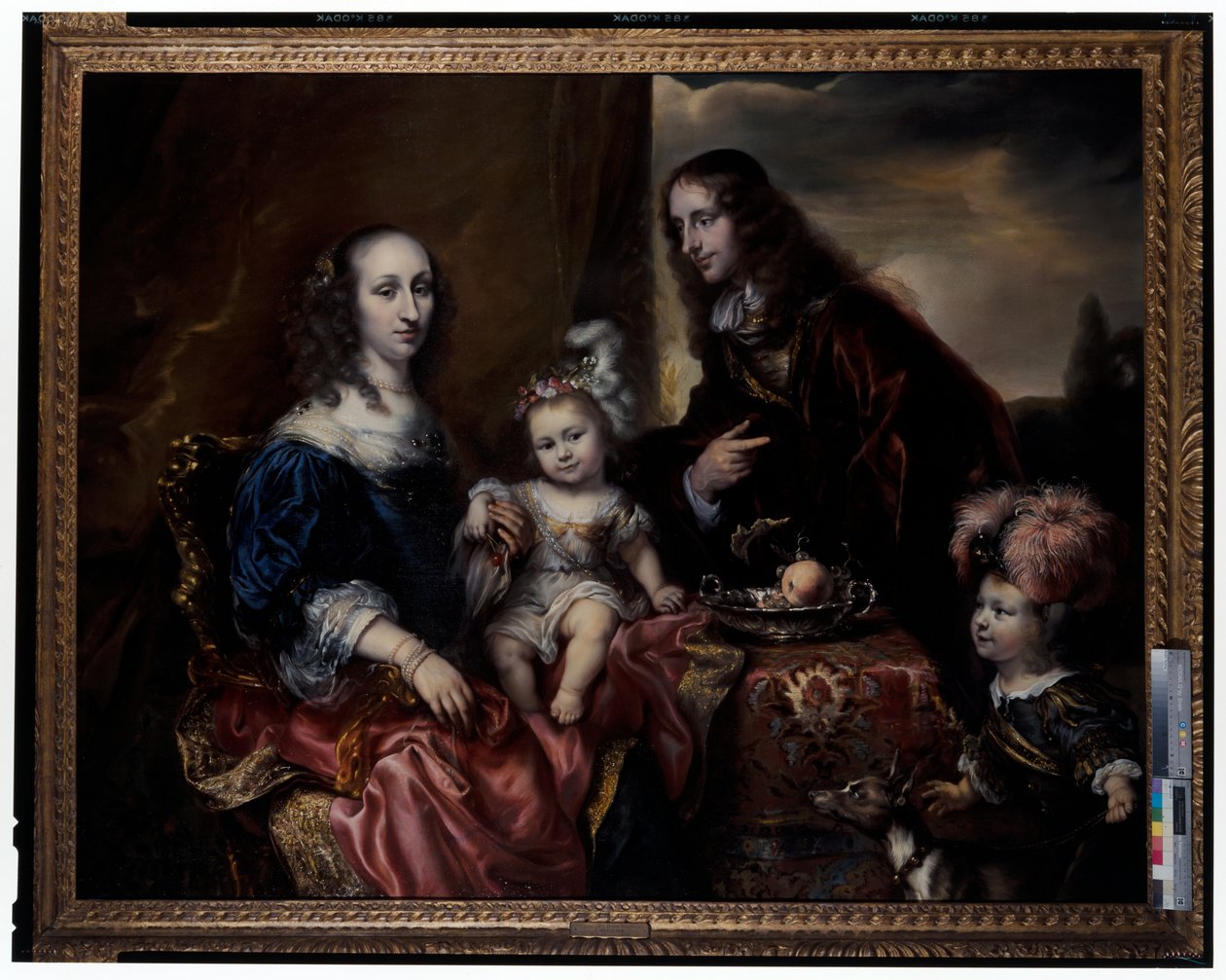 Portrett av en familie, sies å være oberst John Hutchinson og hans familie av Jürgen Ovens