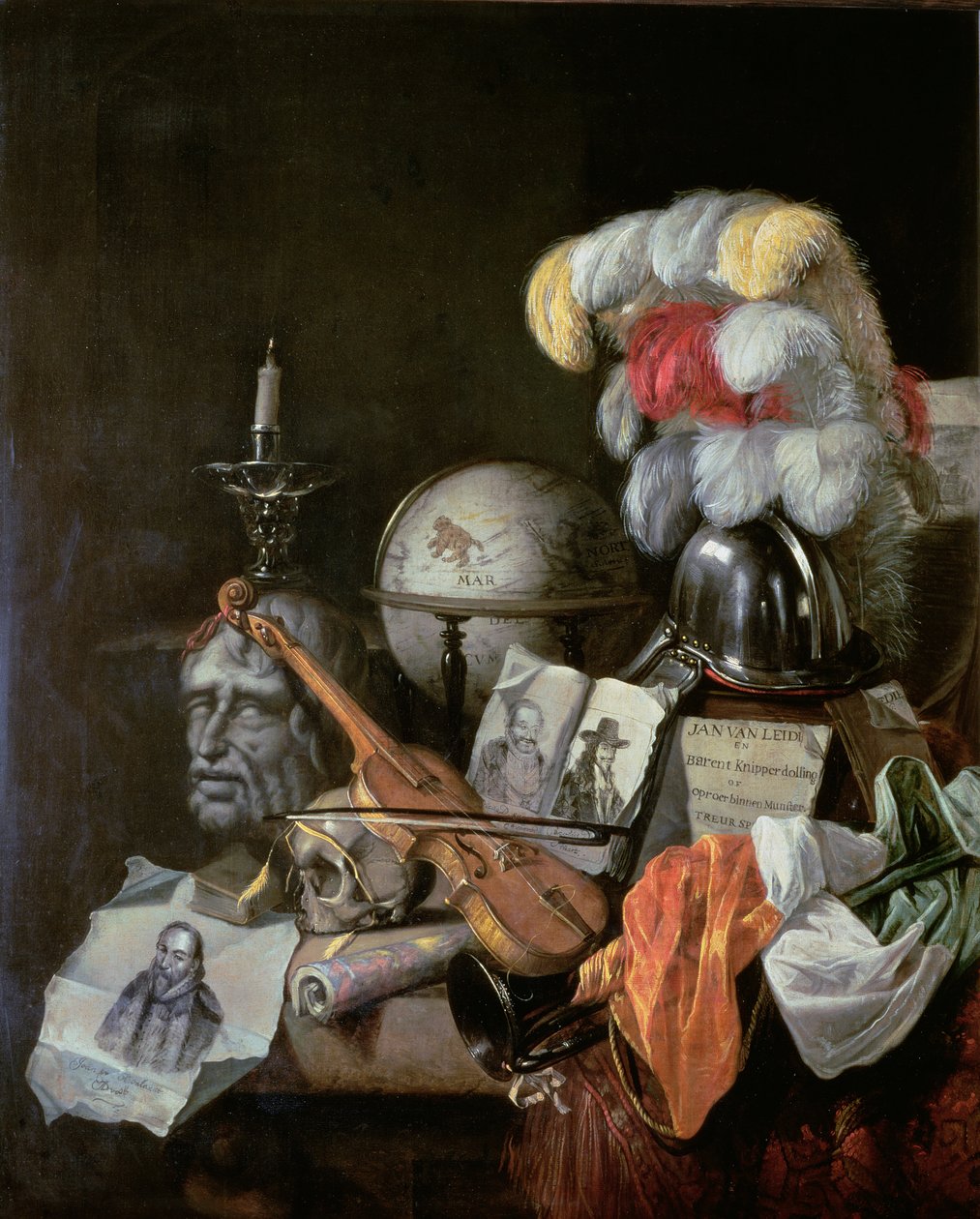 Vanitas (olje på lerret) av Jurian van Streeck or Streek