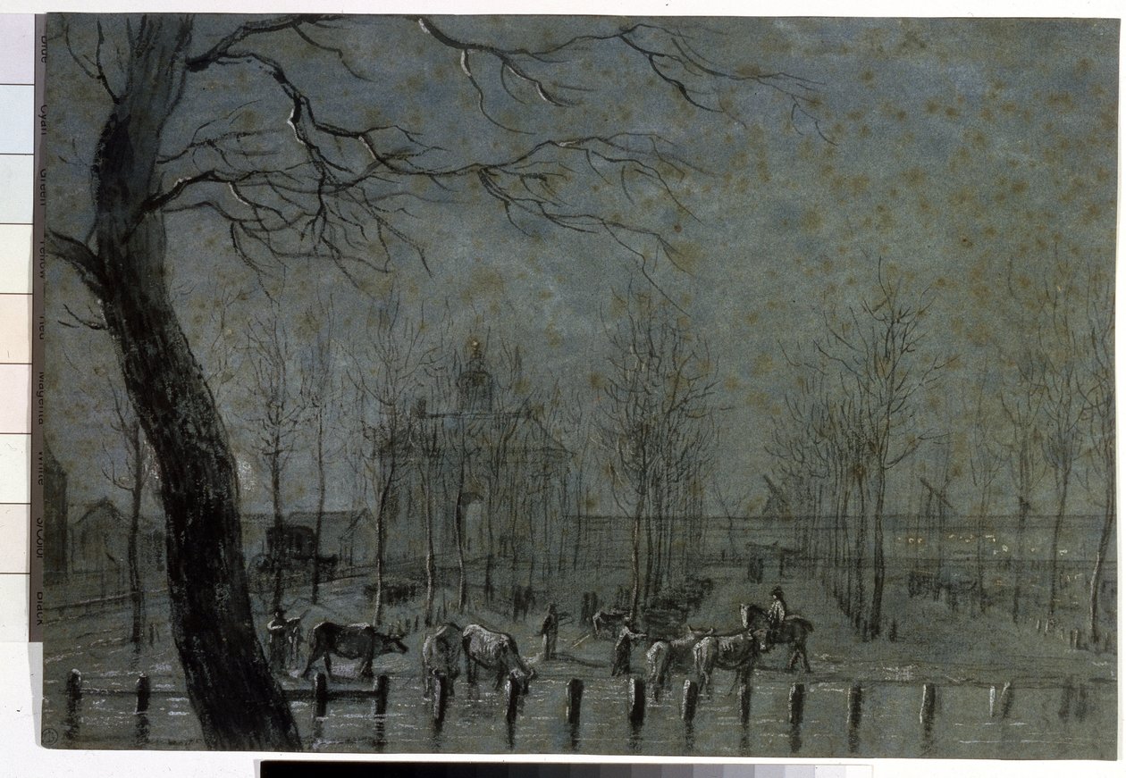 ""Porten til Utrecht i Holland"" kritttegning av Jurriaan Andriessen (1742-1819) 1797 Pushkin-museet, Moskva av Jurriaan Andriessen