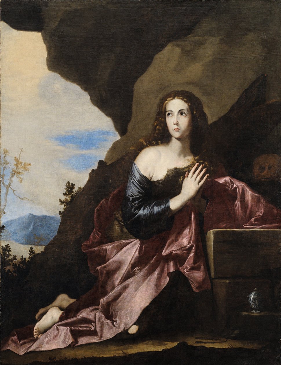 Mary Magdalene Penitent av Jusepe de Ribera
