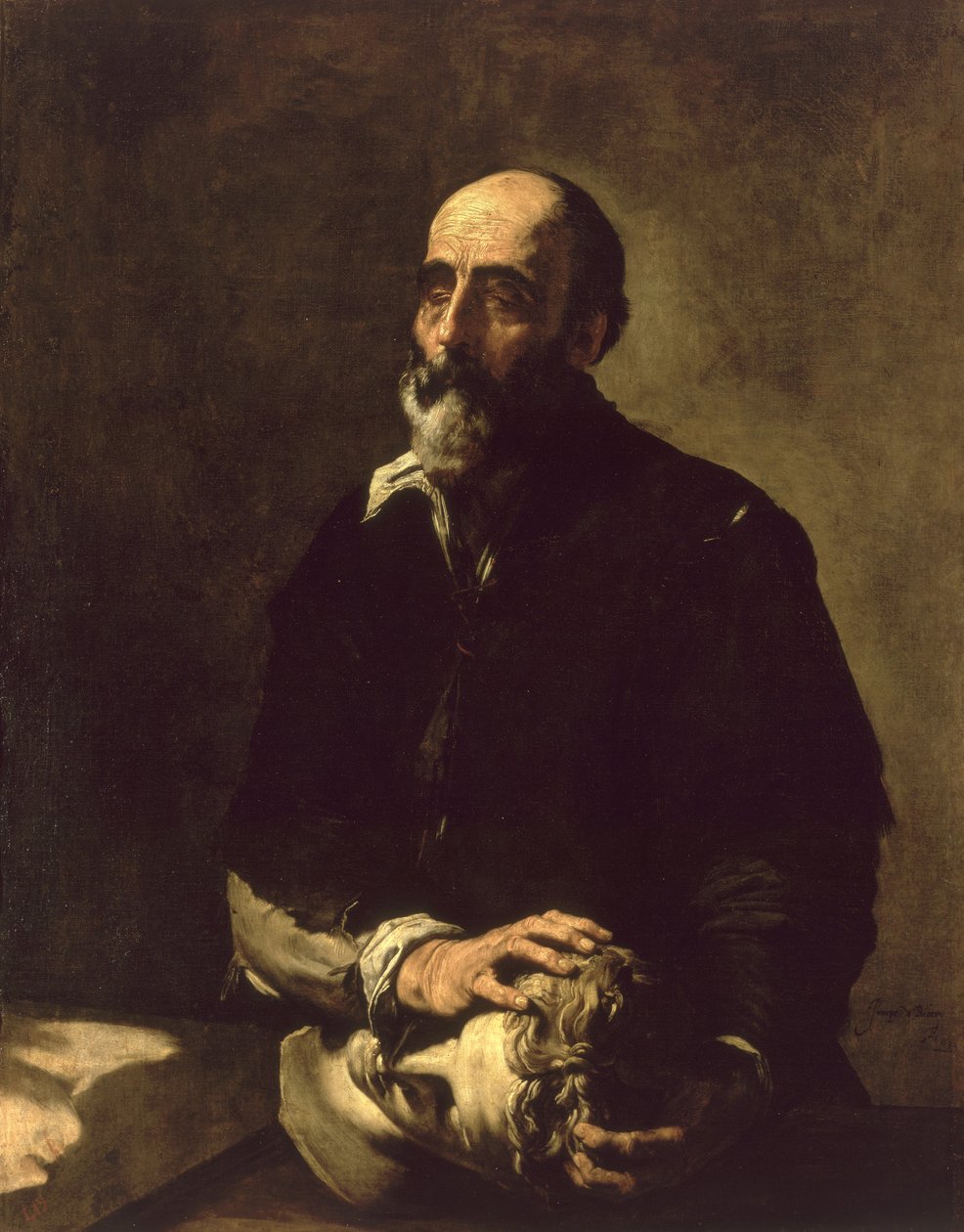 Portrett av den blinde billedhuggeren, Gambazo (1602-64) 1632 av Jusepe de Ribera