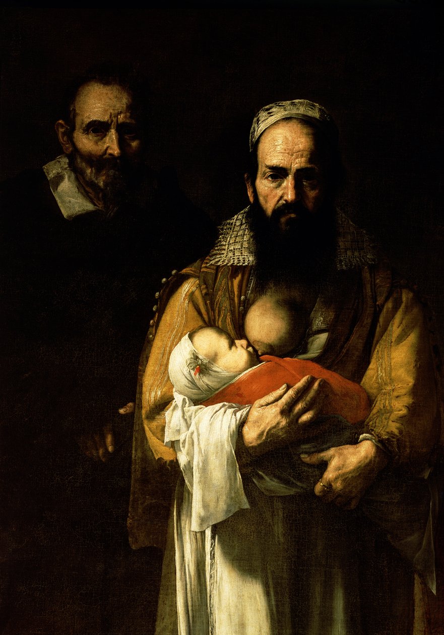 The Bearded Woman Breastfeeding, 1631 (detalj av 84020) av Jusepe de Ribera