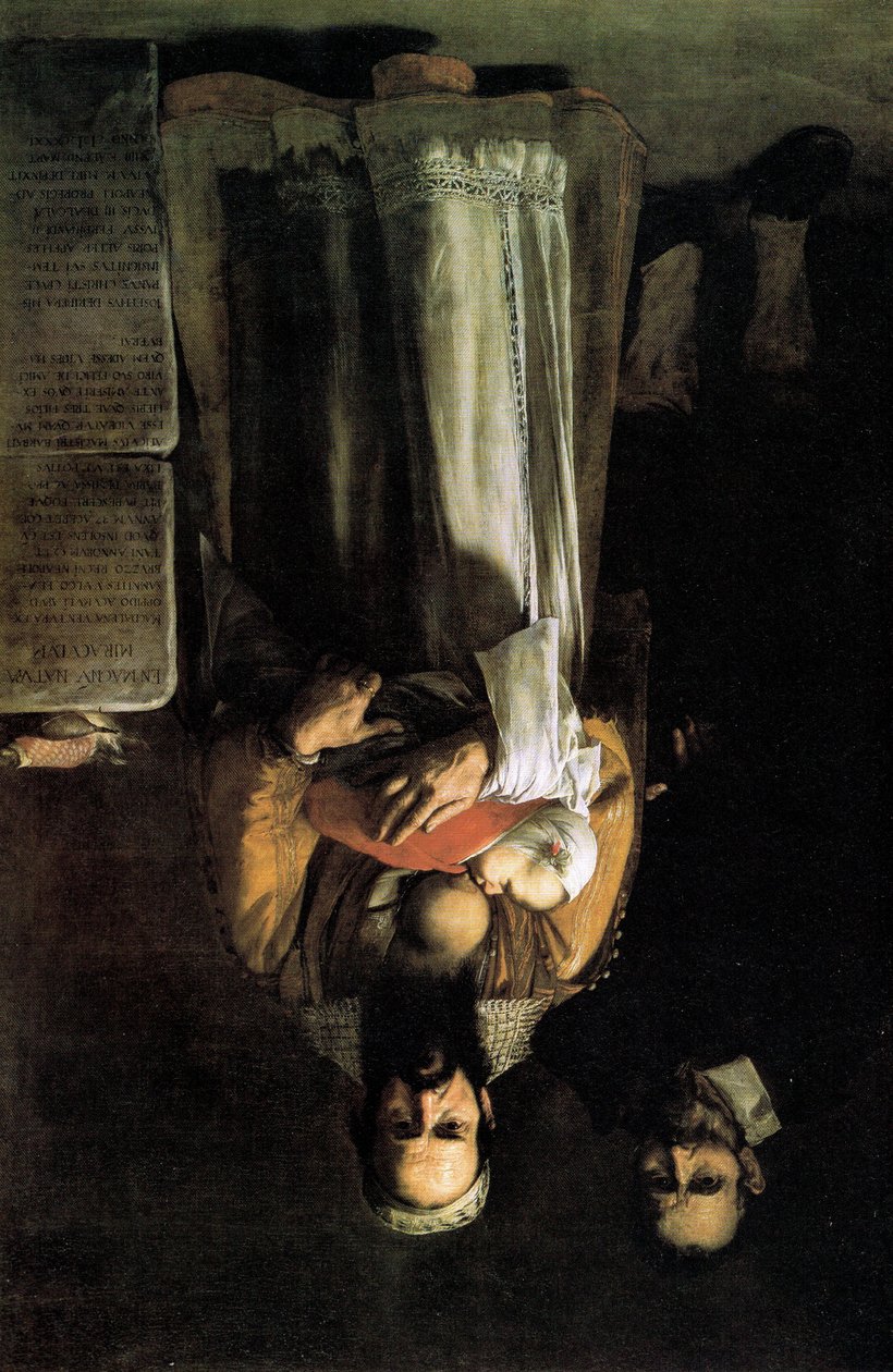 Magdalena Ventura med sin mann og sønn av Jusepe de Ribera