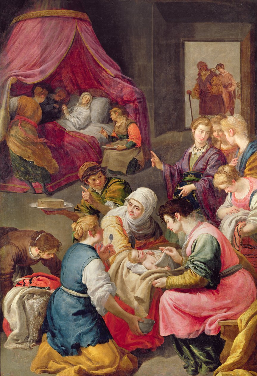 Jomfruens fødsel, 1640 av Jusepe or Jose Leonardo