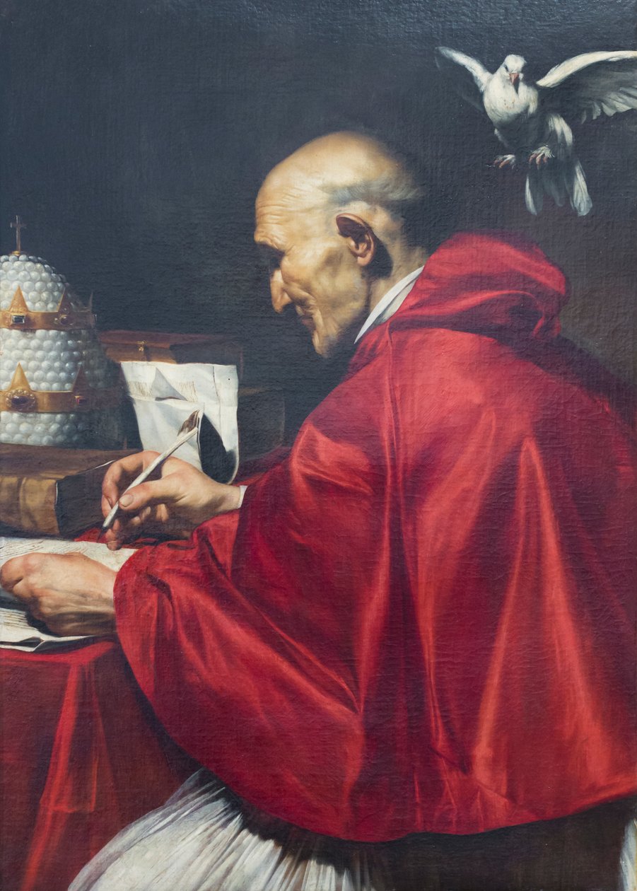 Den hellige Gregor den store av Jusepe de (1591 1652) Ribera