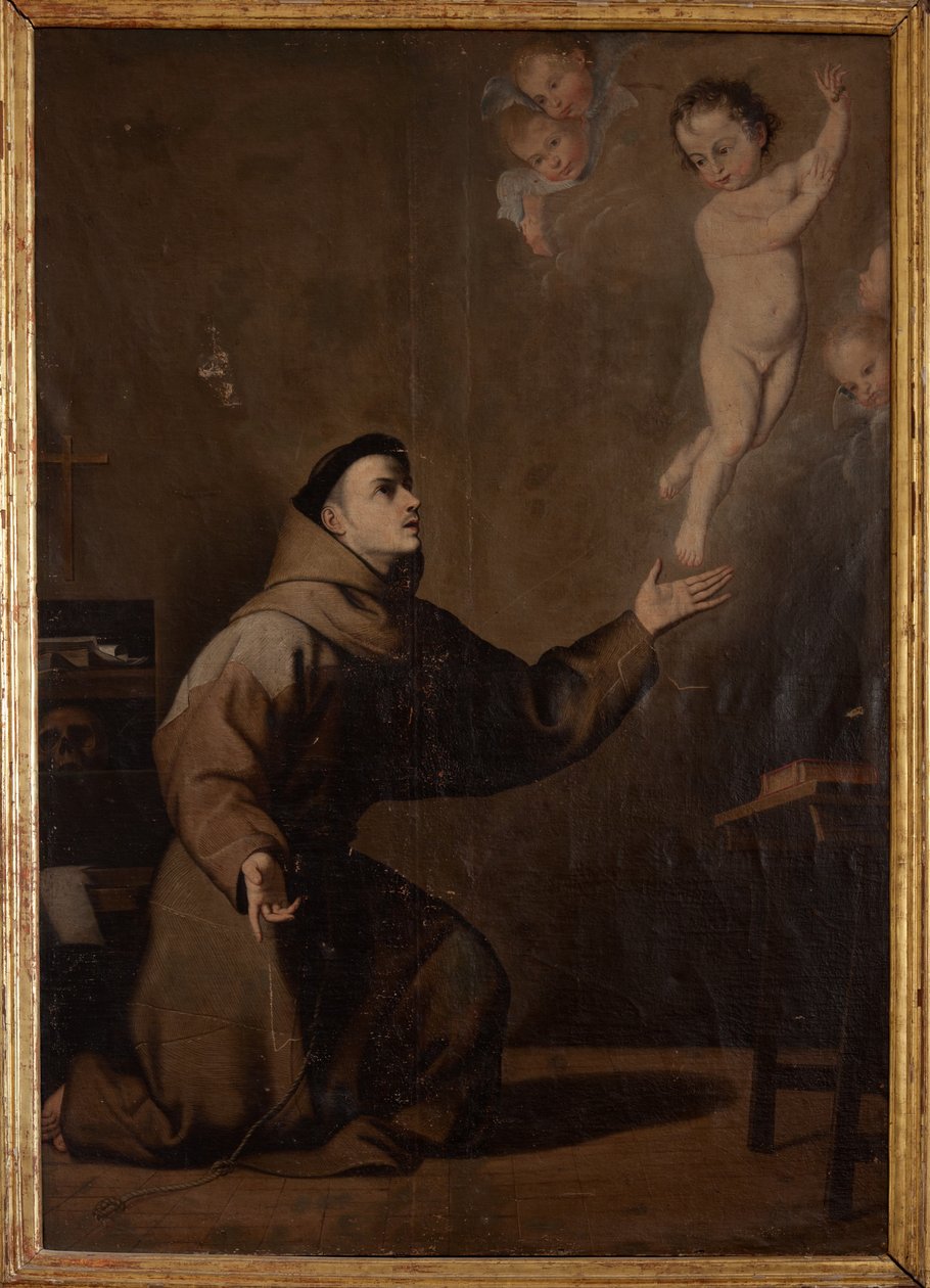Menighetsmuseum. Maleri. Den hellige Antonius av Padua (St. Antonius av Padua). Kopi av Jose Ribera. Olje på lerret. 17. århundre. av Jusepe de (c.1590 1652) (after) Ribera