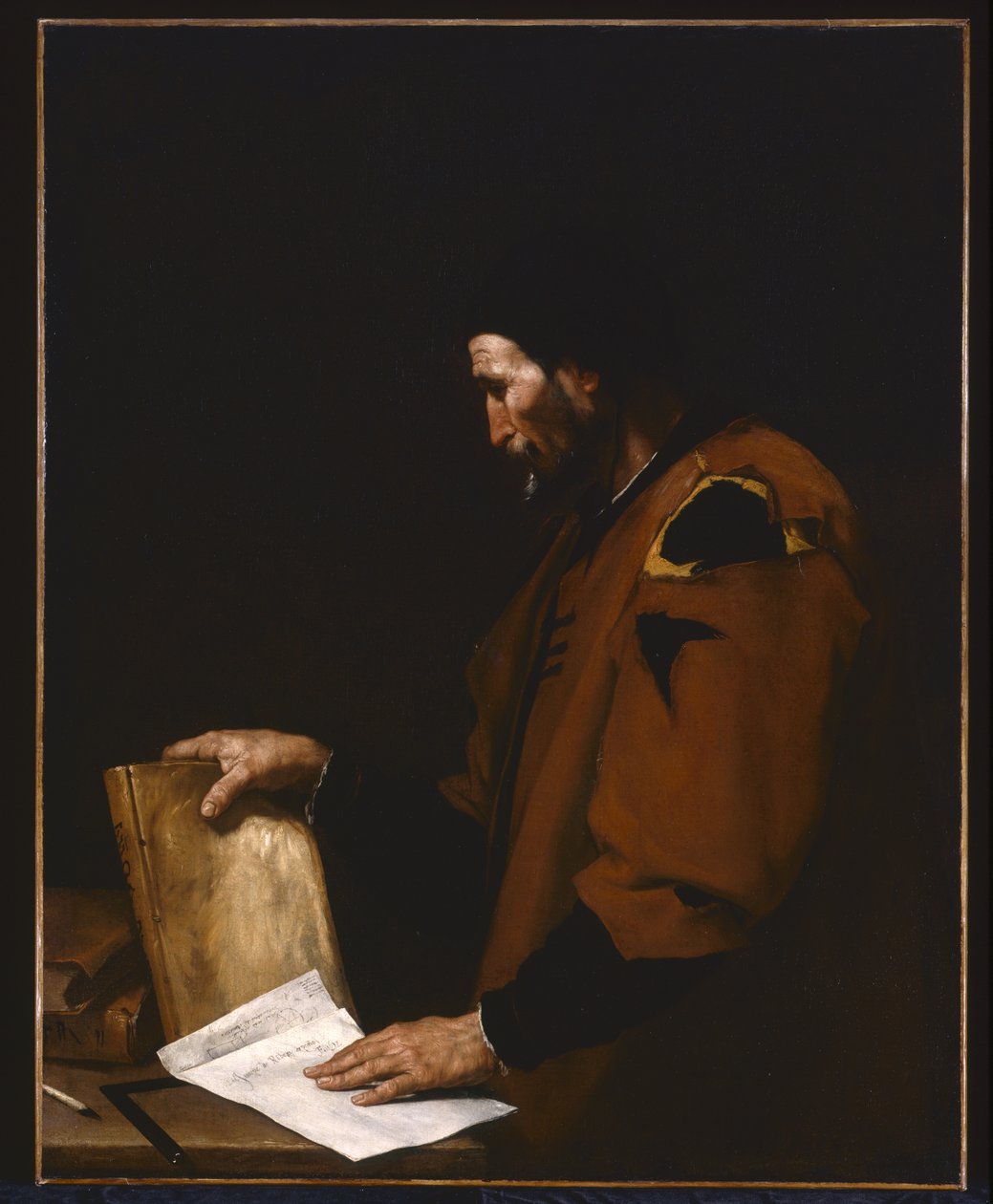Aristoteles (olje på lerret) av Jusepe de Ribera