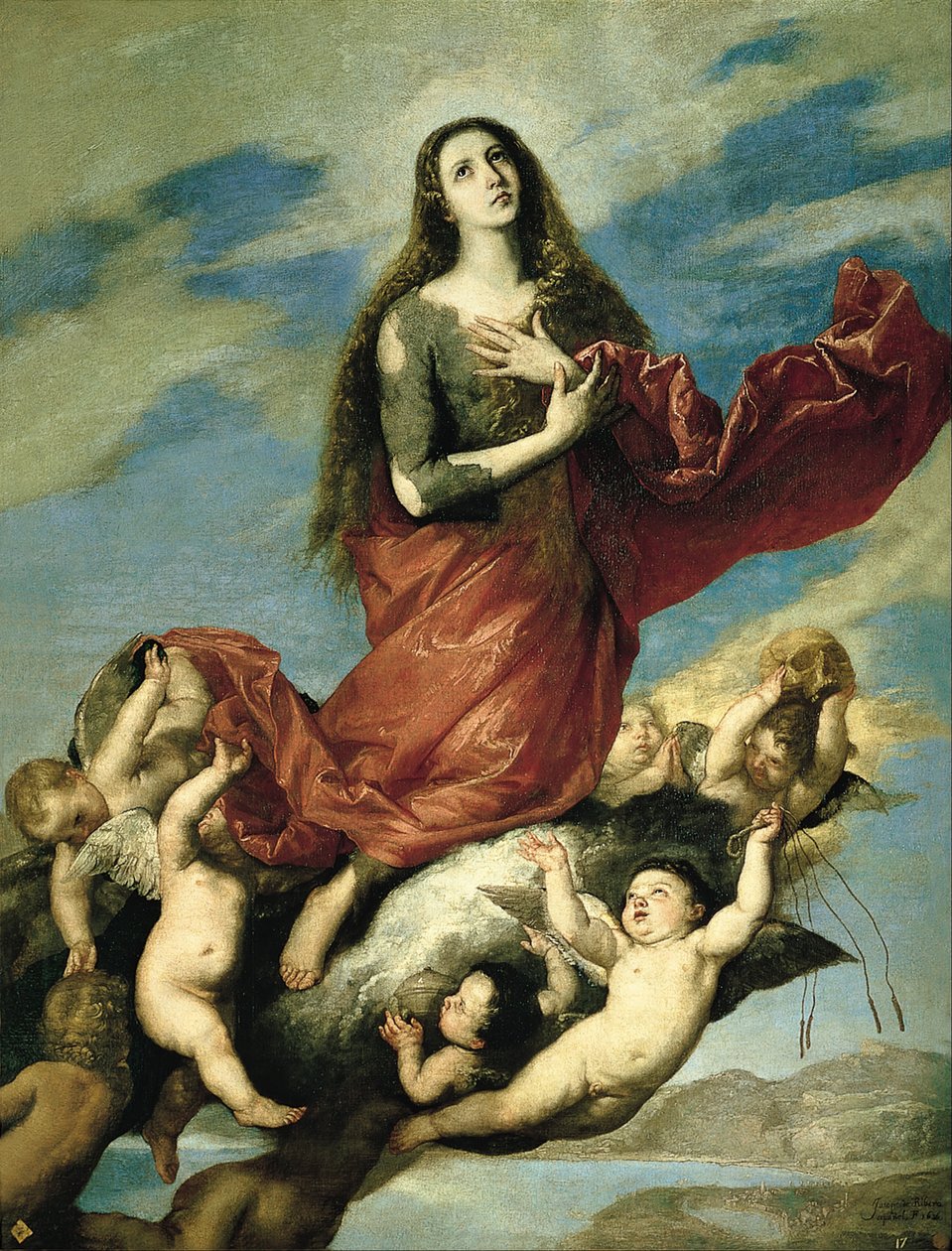 Antagelsen av Magdalena av Jusepe de Ribera