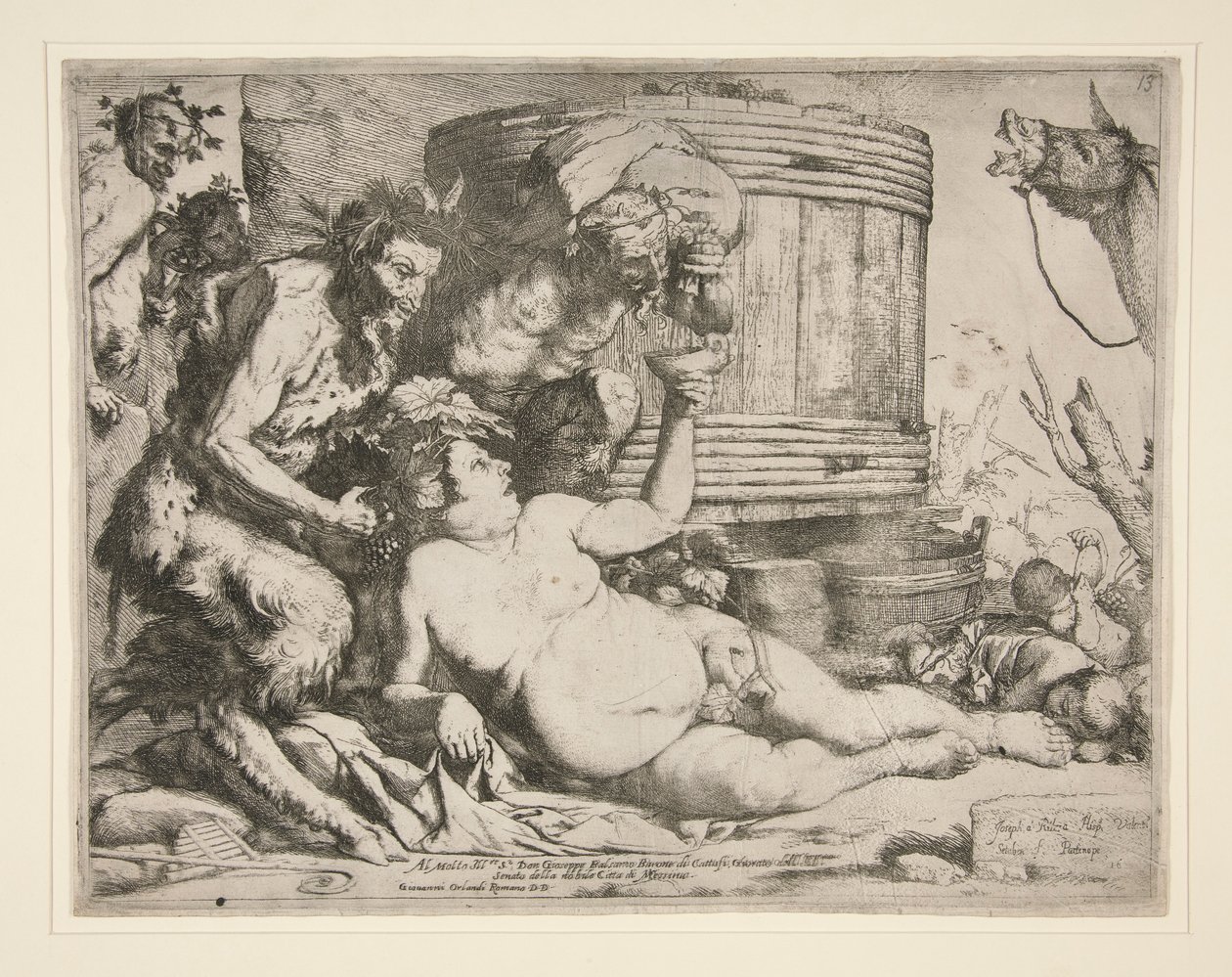 Bacchanal (Drunken Silenus) av Jusepe de Ribera