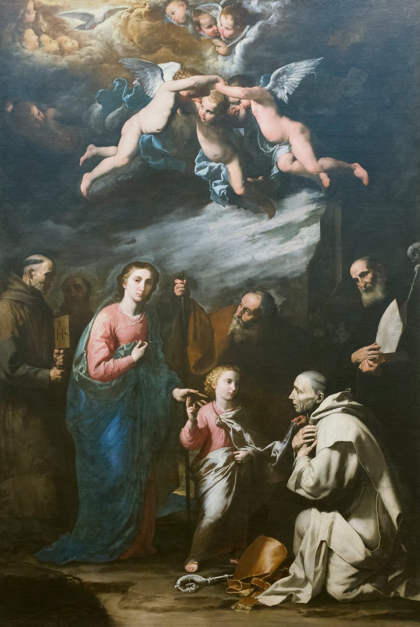 Jordisk treenighet med den evige far av Jusepe de Ribera