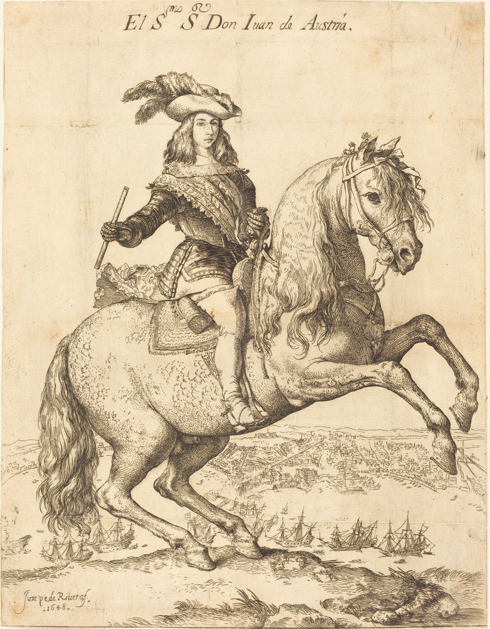 Ridesportrett av Don Juan av Østerrike av Jusepe de Ribera