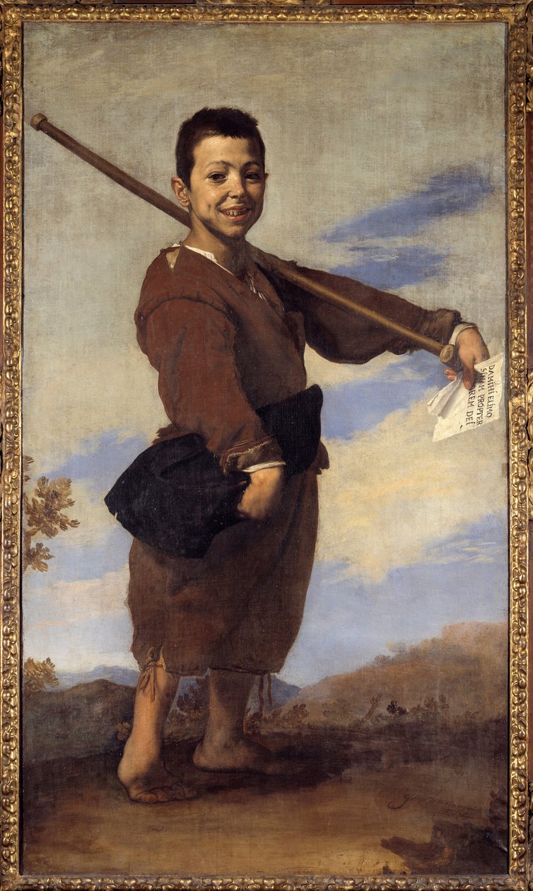 Klumpfotmaleriet av Jose de Ribera kalt il Spagnoletto ""spanjolen"" (1591-1652) (esp.) 1642 Søn. 1,64x0,93m av Jusepe de Ribera