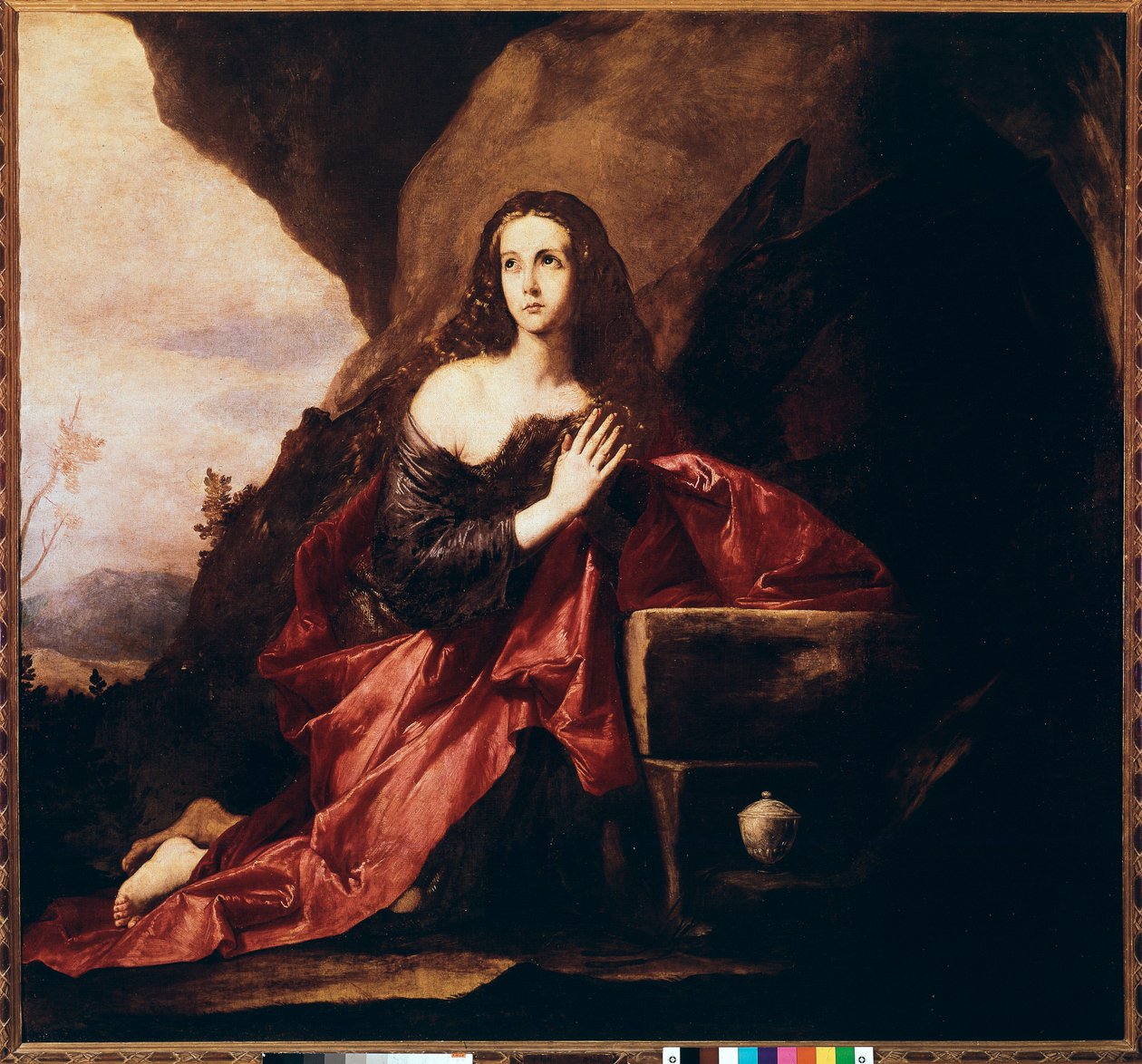 Maria Magdalena ber (olje på lerret av Jusepe de Ribera