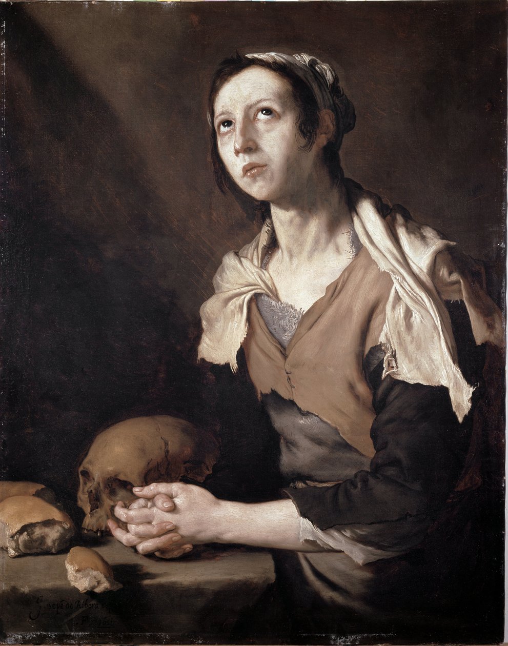 Mary of Egypt - Mary the Egyptian (olje på lerret av Jusepe de Ribera