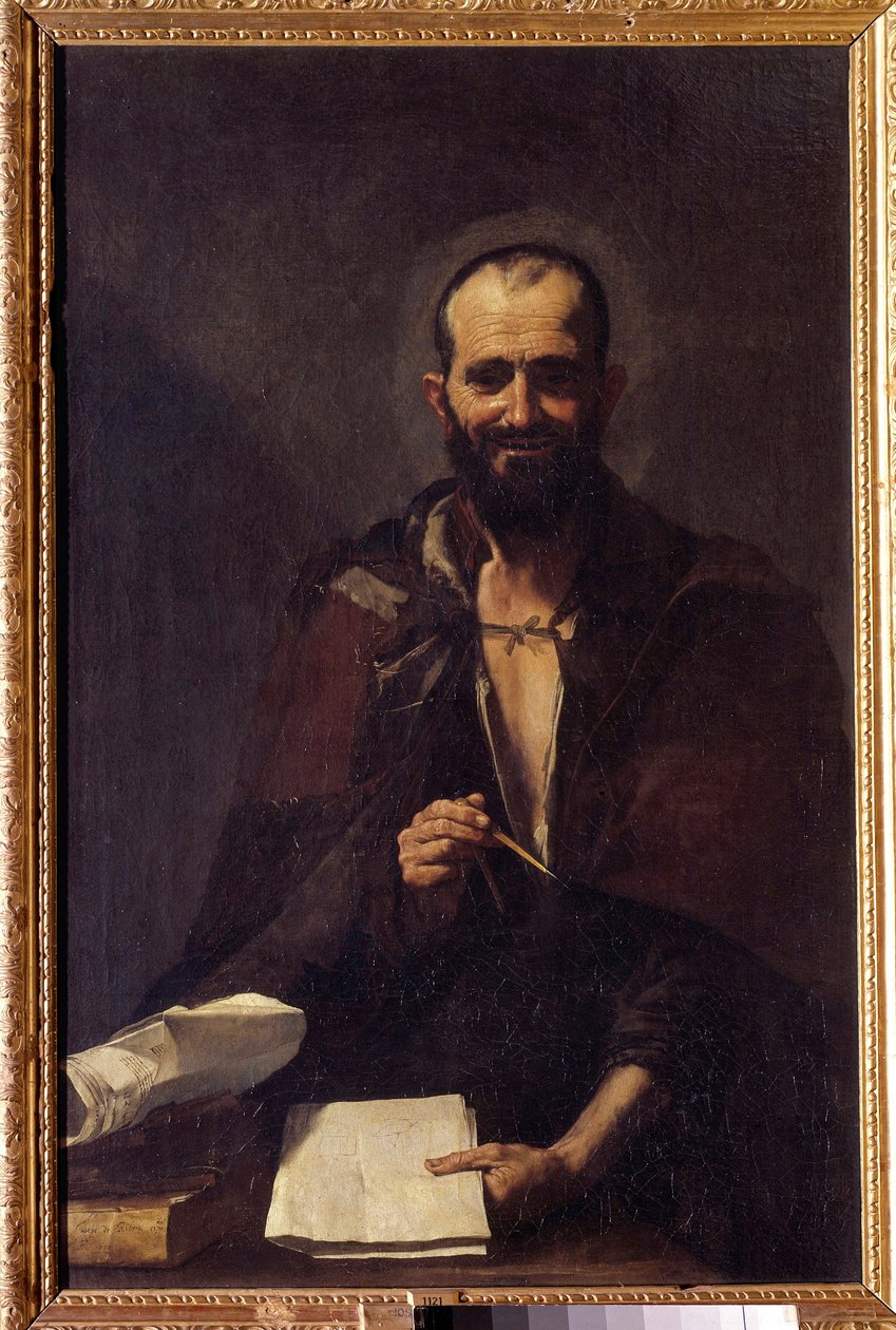 Representasjon av Arkimedes (ca. 287-212 f.Kr.) Maleri av Jusepe de Ribera dit Lo Spagnoletto (ca. 1590-1652) 1600-tallet Søn. 125x81 cm Madrid, Prado-museet av Jusepe de Ribera