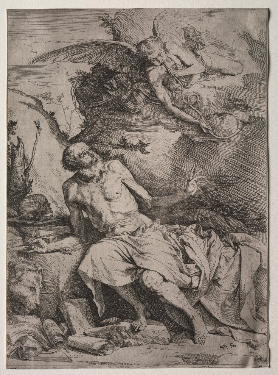 Den hellige Jerome. av Jusepe de Ribera