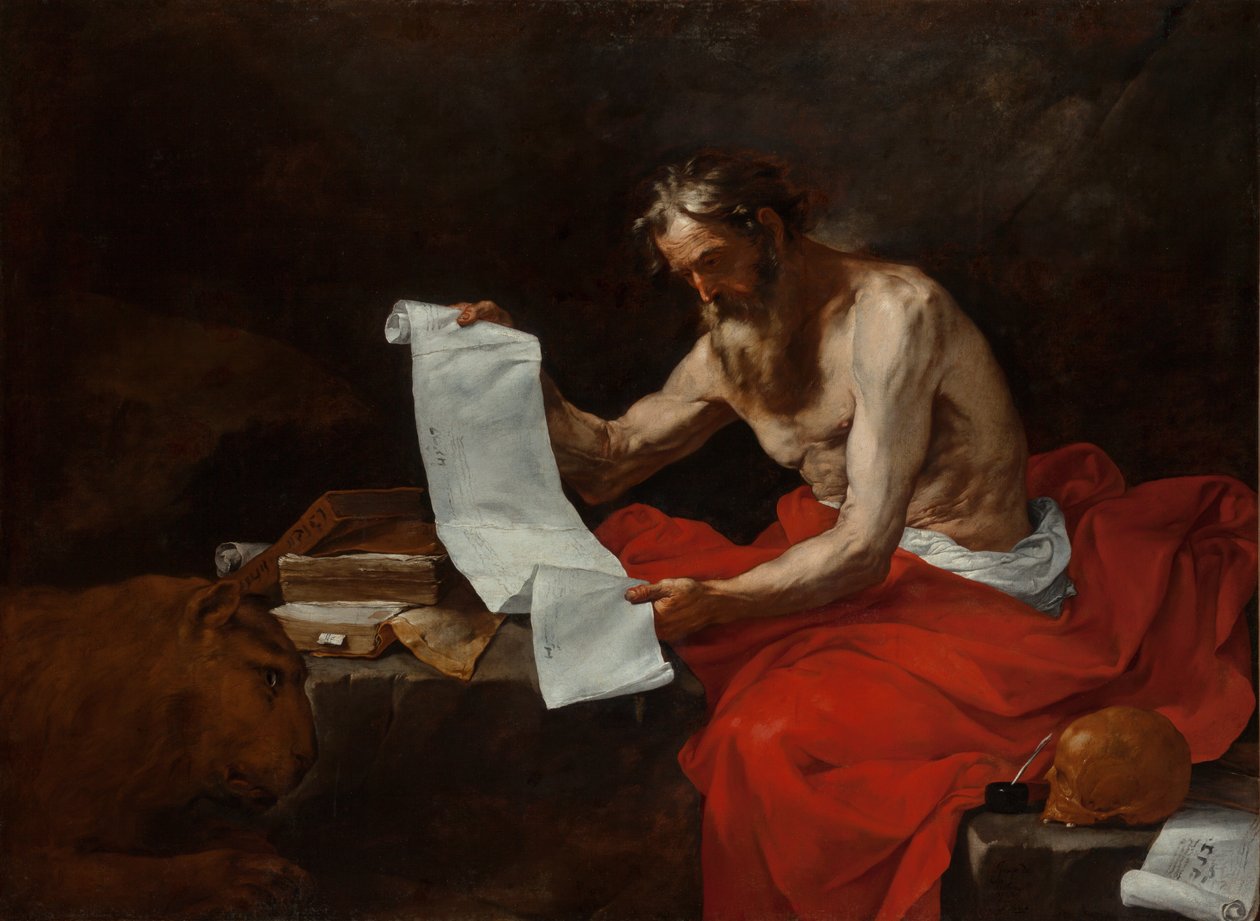 Saint Hieronymus, 1646 av Jusepe de Ribera