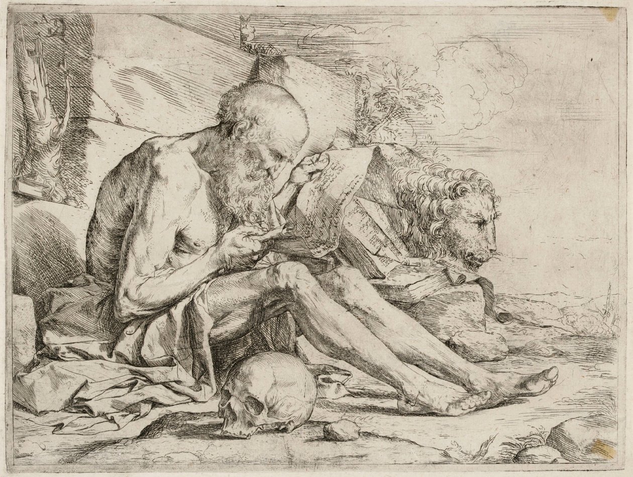 Den lesende Sankt Hieronymus av Jusepe de Ribera