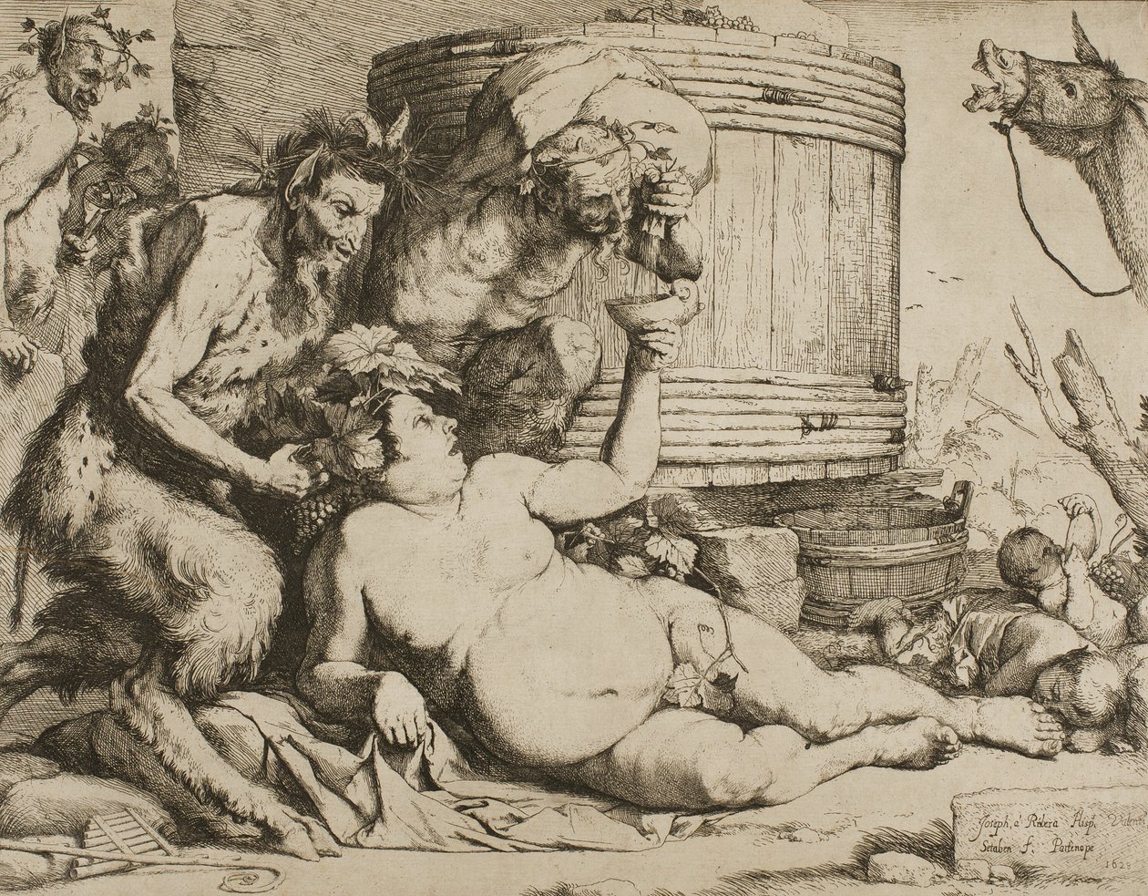 Silenus ved Vinkaret av Jusepe de Ribera