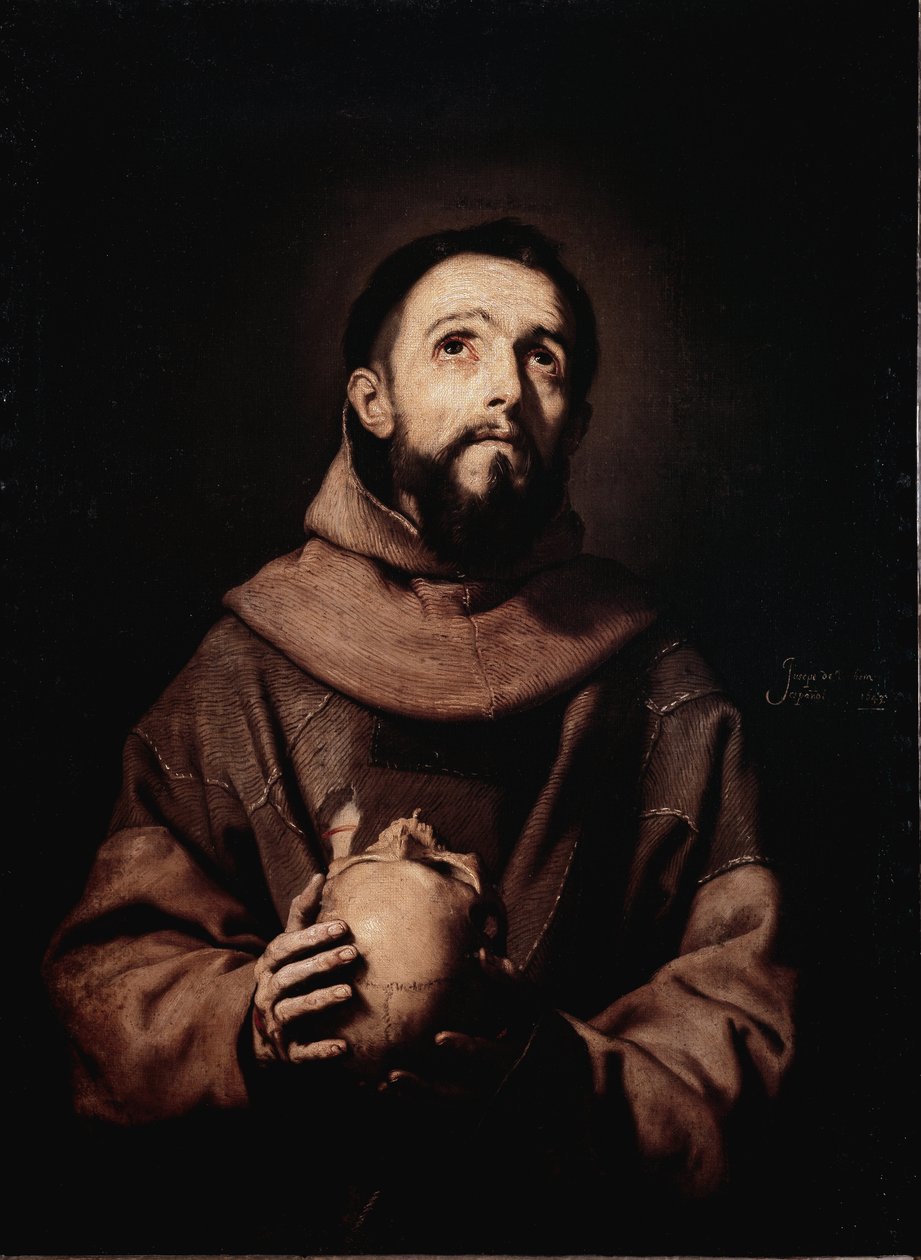 St. Frans av Assisi (olje på lerret av Jusepe de Ribera