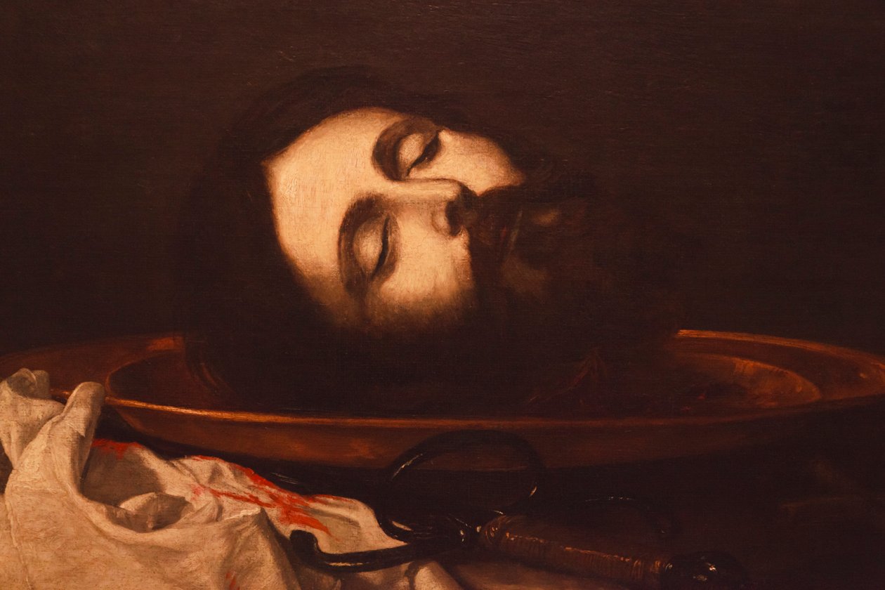 Hodet til døperen Johannes (detalj) av Jusepe de Ribera