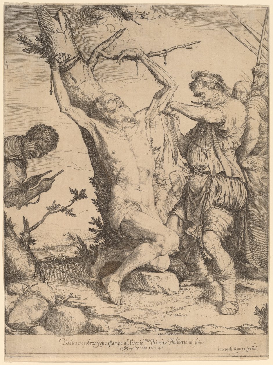 Martyrdommen til Saint Bartholomew av Jusepe de Ribera