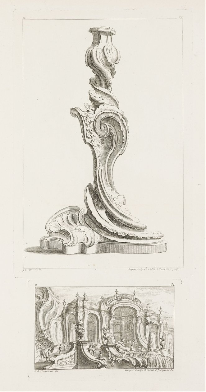 Lysekrone, 5. tallerken av Juste Aurèle Meissonnier