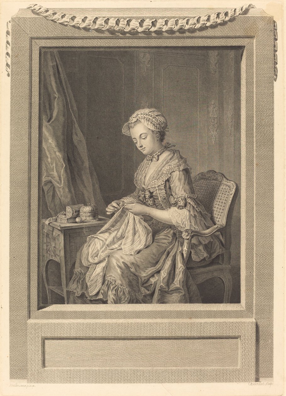 Det gode eksempelet av Juste Chevillet after Jean Gaspard Heilmann