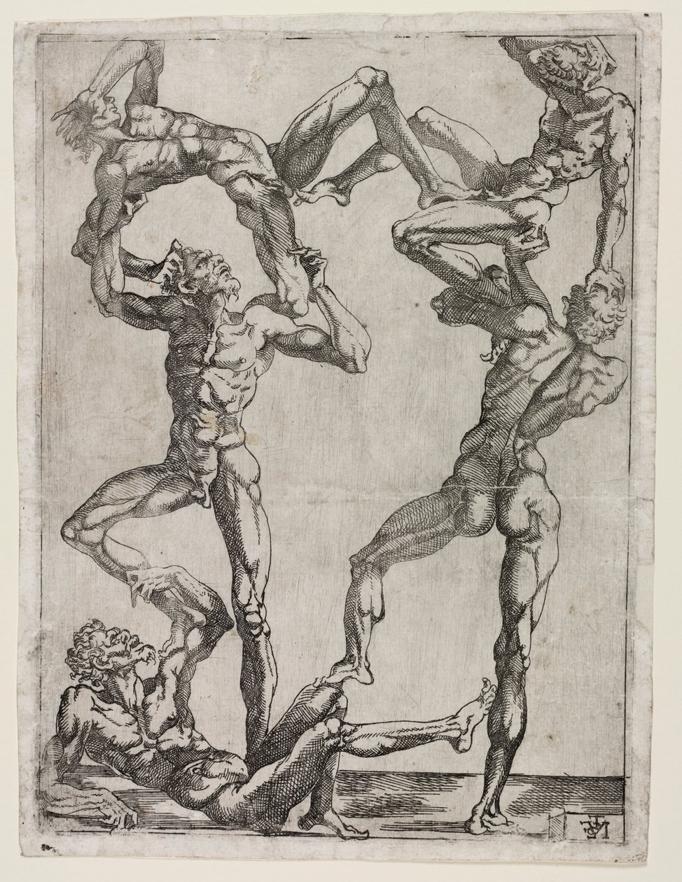 Pyramid of Five Men, ca. 1543. av Juste de Juste